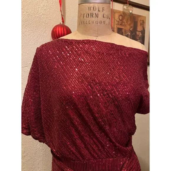 Grace Karin Sequin Glitter Off The Shoulder Cocktail Party Dress NWT Size XL - Picture 4 of 11